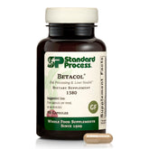Betacol liver health supplement bottle with capsules