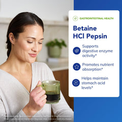 Betaine HCl Pepsin capsules - 250 count