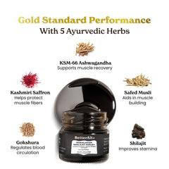 Close-up of Shilajit resin texture – 600mg per serving