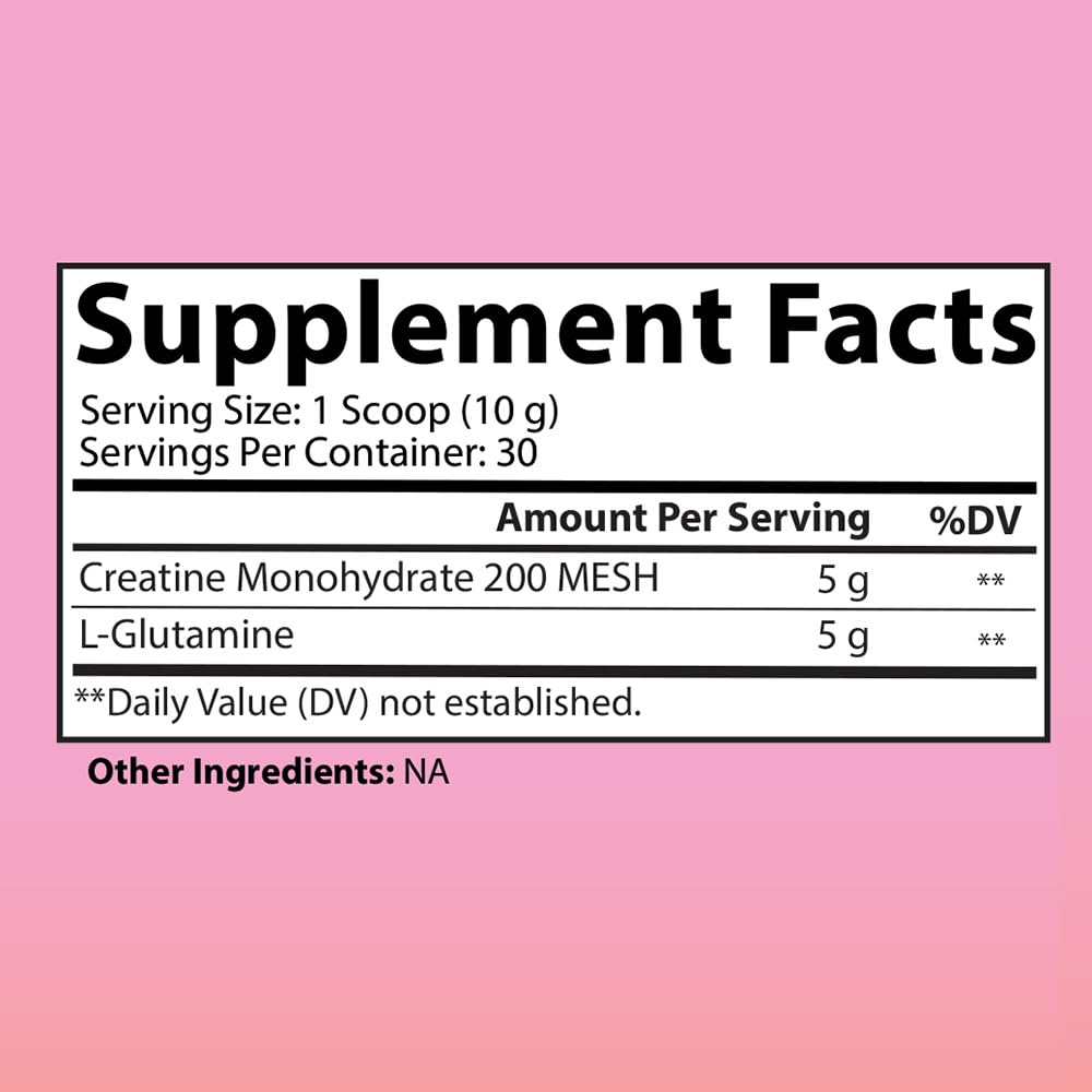 Creatine and Glutamine for women – two-in-one formula