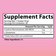 Creatine and Glutamine for women – two-in-one formula