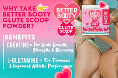 Preparation with a glass of water and scoop