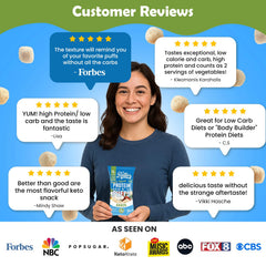 Better Than Good Snacks Keto Ranch Puffs ready-to-eat design fits school, work, and travel.