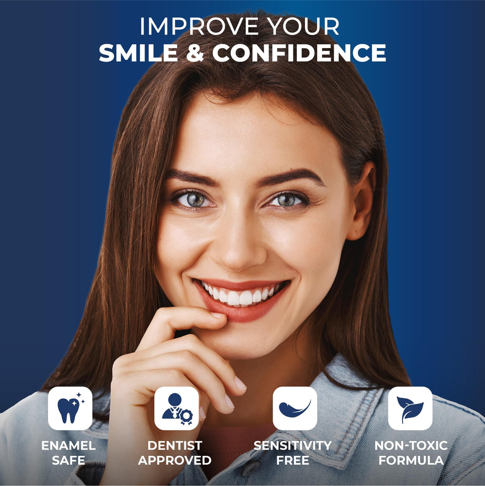 Graphic indicating gentle whitening for sensitive teeth