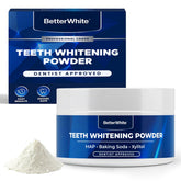 BetterWhite Teeth Whitening Powder jar labeled six-month supply
