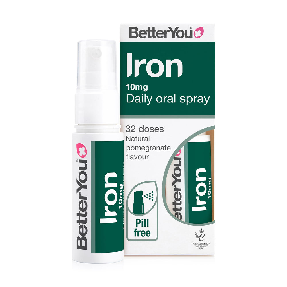Front view of Betteryou Natural Iron 10 Daily Spray 0.8oz bottle