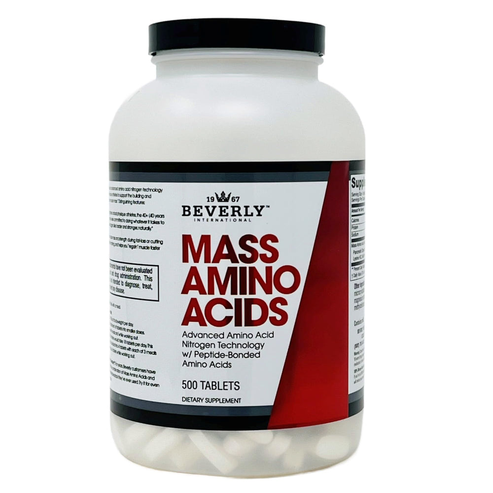 Beverly International Mass Amino Acids bottle – 500 tabs