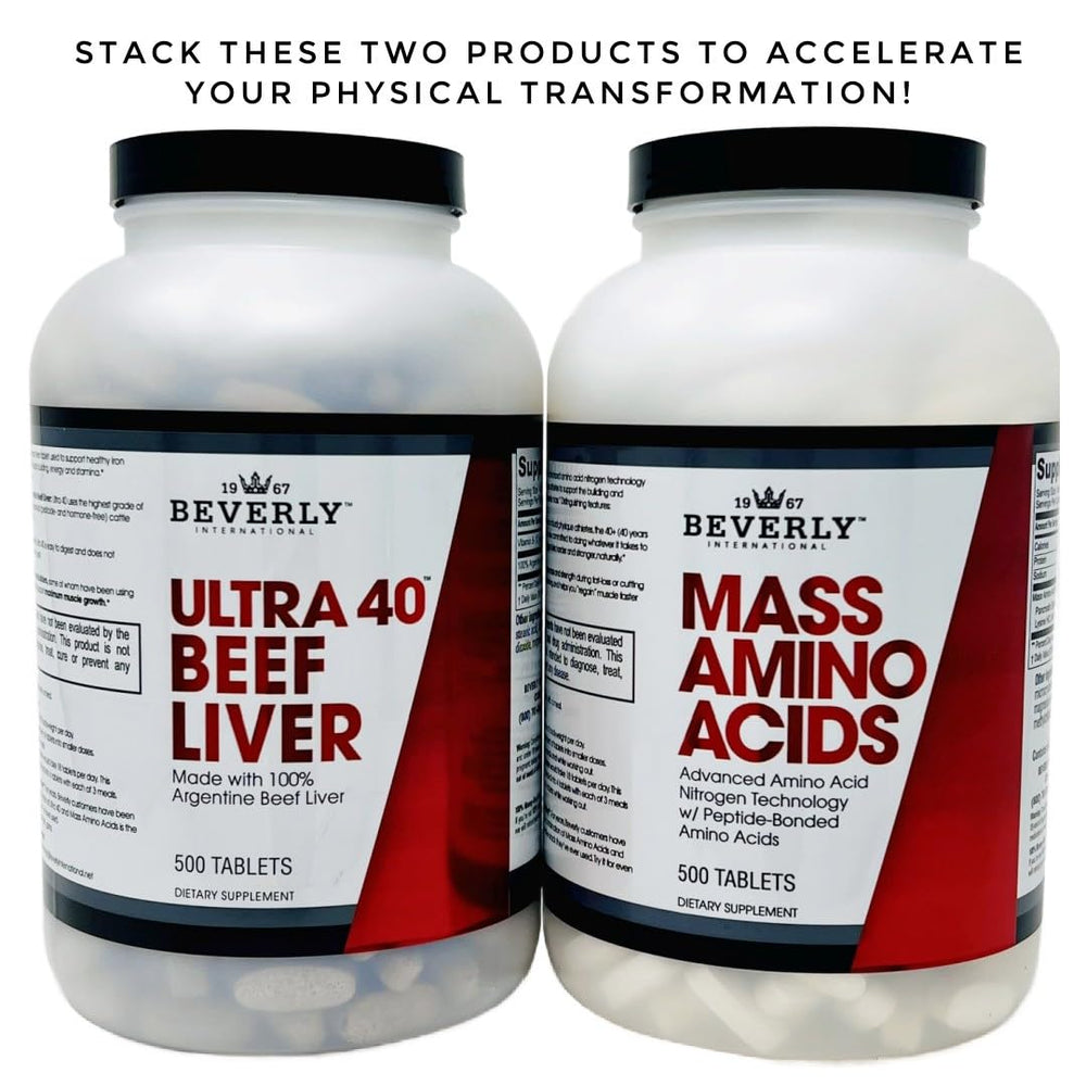 Suggested usage for pre and post workout with Mass Amino Acids