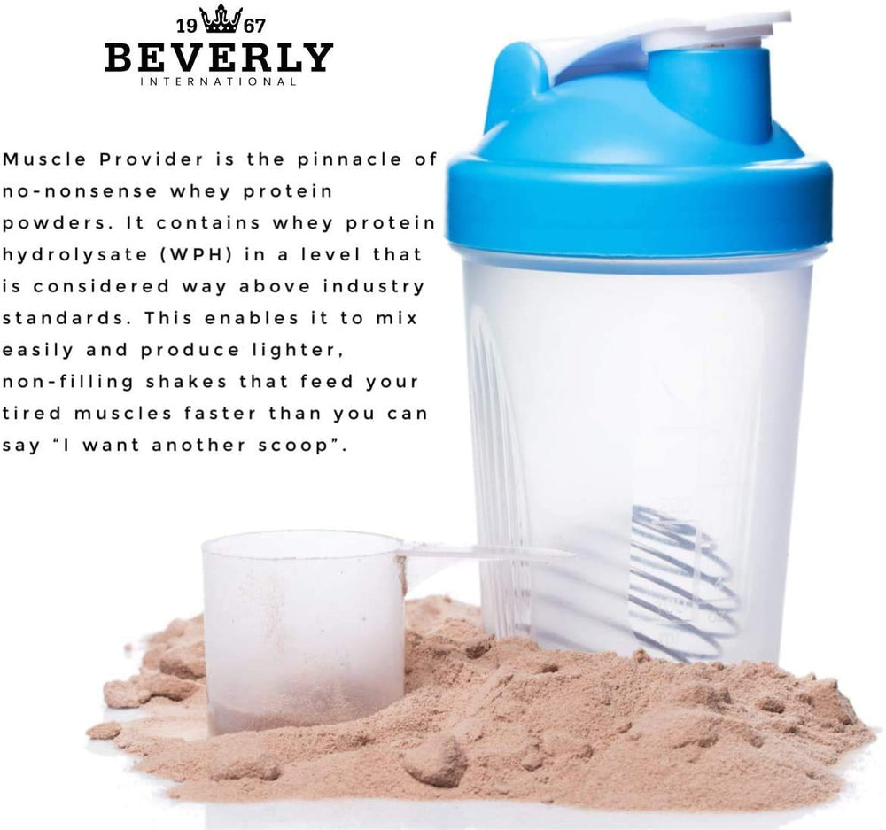 Beverly International Muscle Provider-chocolate-flavor-closeup emphasizes ice cream-like taste.