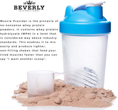 Beverly International Muscle Provider-chocolate-flavor-closeup emphasizes ice cream-like taste.