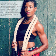 Beverly International Muscle Provider-competition-ready-physique frames a lean athlete.