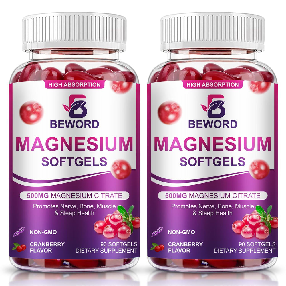 Hero image of BEWORD Magnesium Citrate Softgels 500mg (180 capsules)