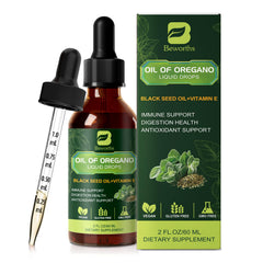 Usage of oregano oil drops added to water or juice