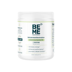 Beyond Medicine BeHydrated bottle front shows refreshing lemon-lime hydration