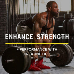 Creatine HCl powder dissolving in water