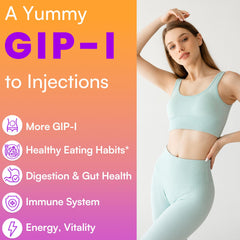 Beyyoly GIP gummies close-up featuring yuzu flavor and soft texture