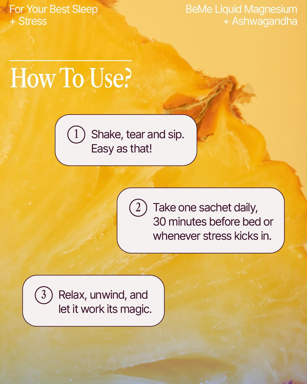 Travel-friendly tear-and-go sachets