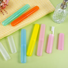 Bgtecho travel toothbrush case pink color