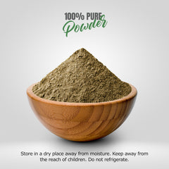 Bhumi Amalaki powder in a measuring scoop