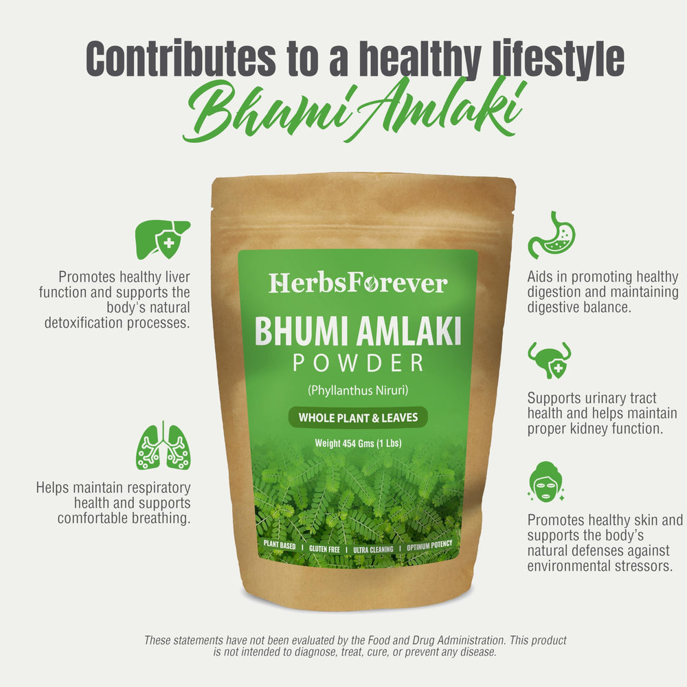 Bhumi Amalaki powder added to tea or smoothie