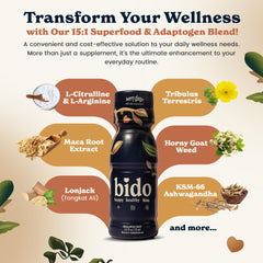 Assorted Bido ingredients used in the 15-in-1 blend