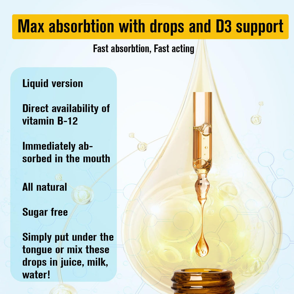 Vitamin D3 250 mcg and B9 1000 mcg illustration