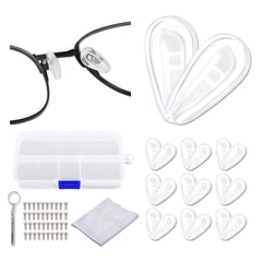 Front view of eyeglasses with Big Air Chamber nose pads