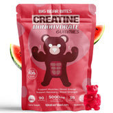 Front view of Big Bear Bites Creatine Monohydrate Gummies in Watermelon flavor