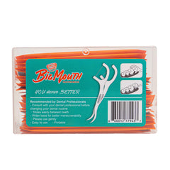 Dual-use floss picks and toothpicks