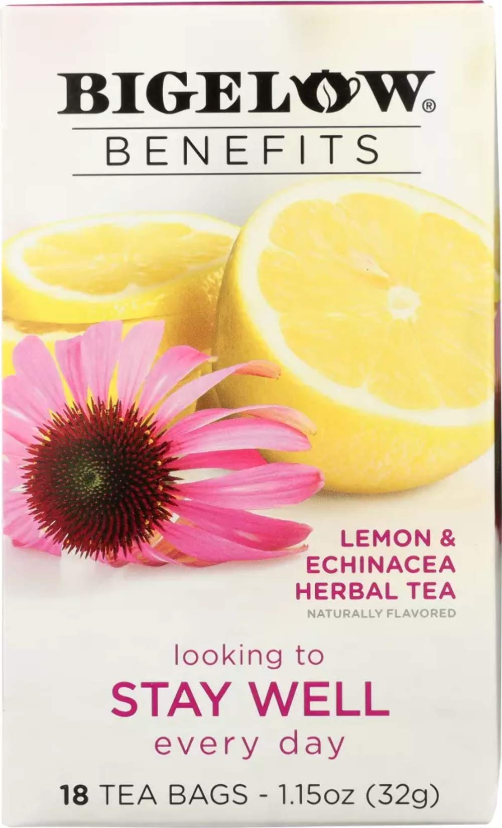 Box of Bigelow Tea Lemon Echinacea 18 ct