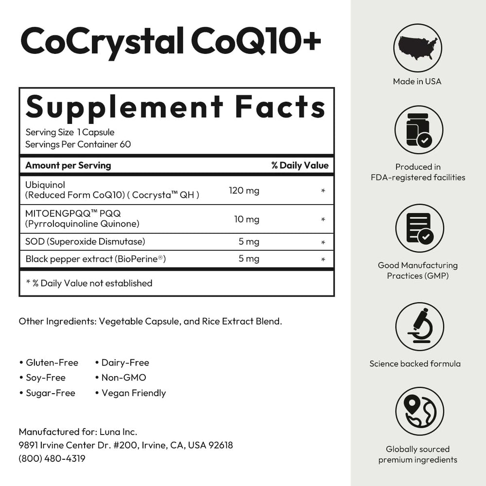 2-month supply packaging for BIGVITA CoCrystal CoQ10