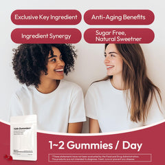 Illustration of skin elasticity and hydration