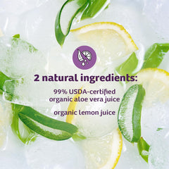 Bio-active aloe juice ingredients and packaging