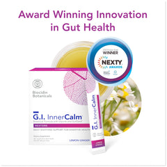 Biocidin Drink Mix GI InnerCalm hot cold serve showing versatile preparation