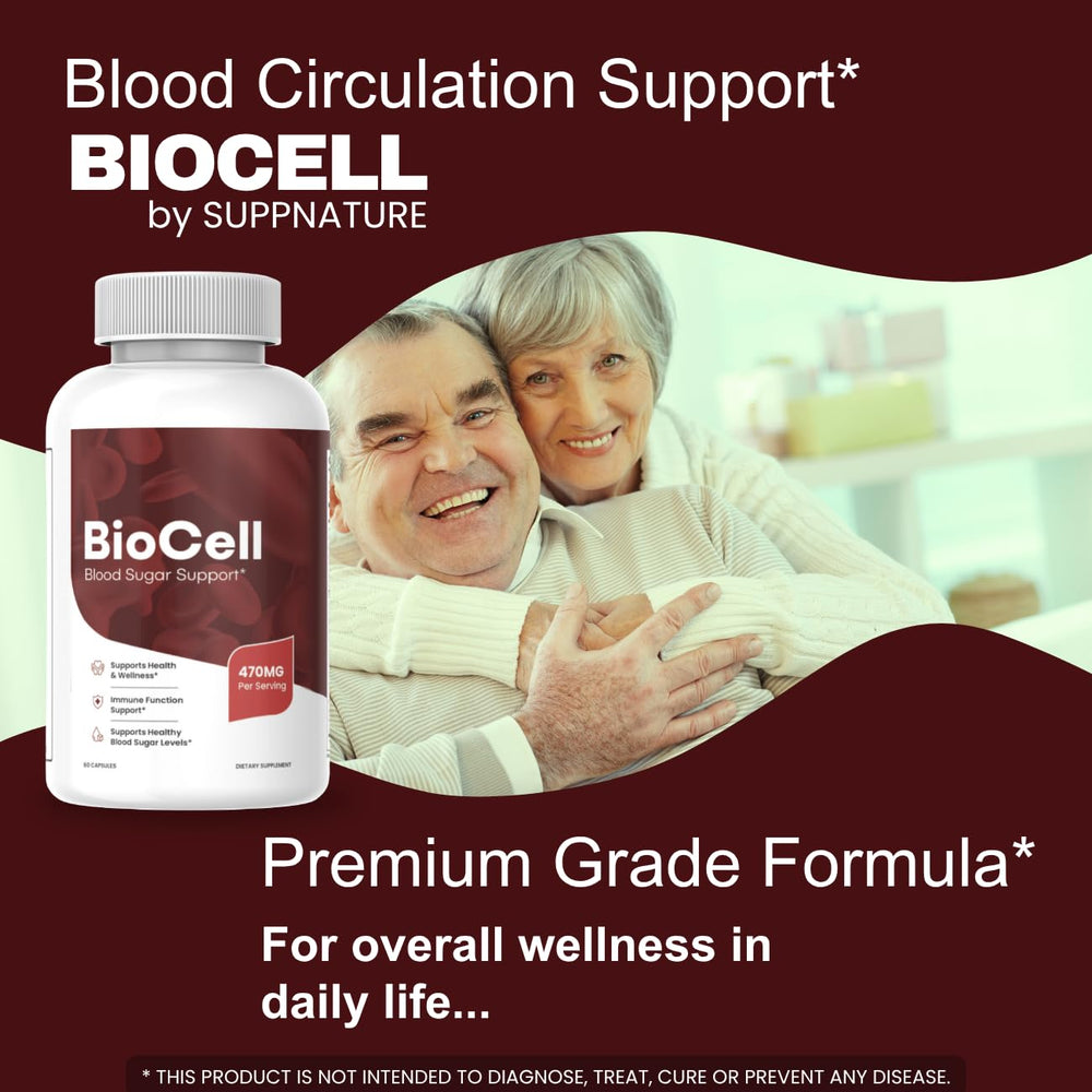 Close-up of BioCell Capsules bottle with capsules visible
