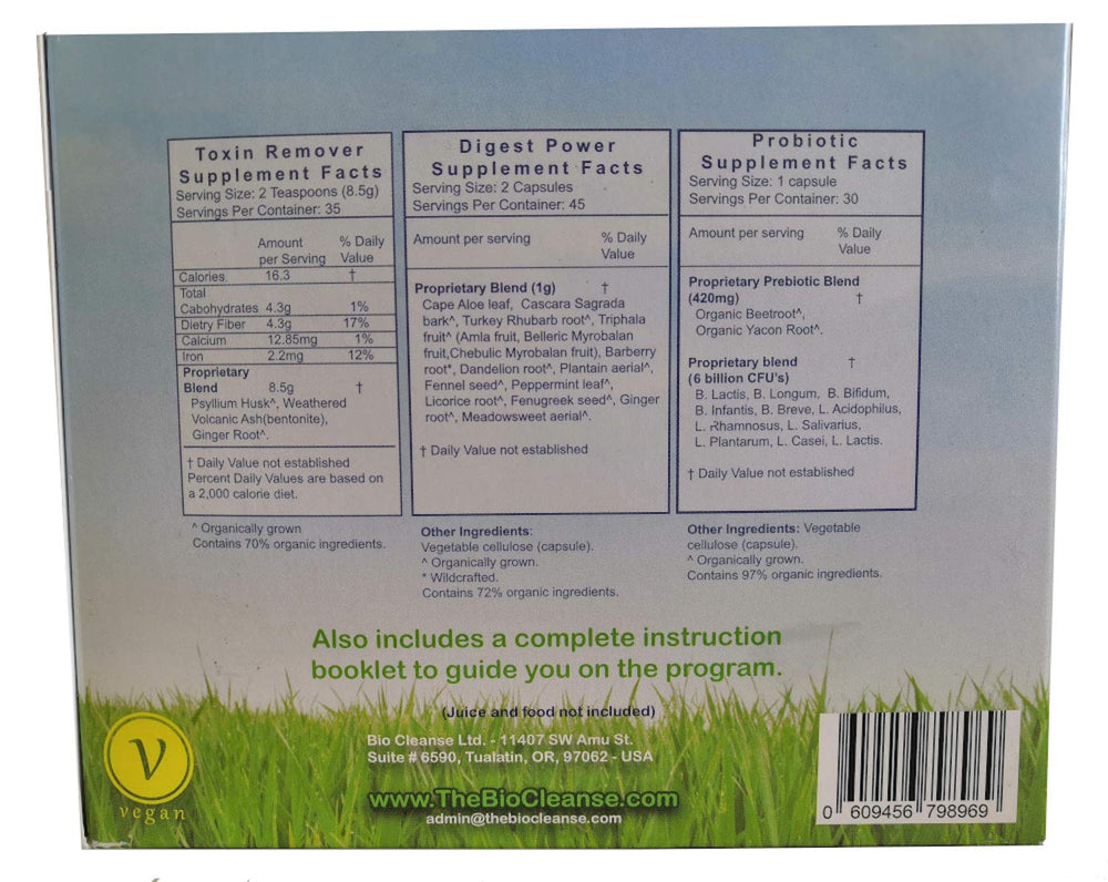 Bio Cleanse Detox Kit – Organic ingredients