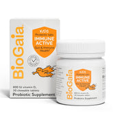 BioGaia Immune Active Kids probiotic + vitamin D orange chewables bottle front