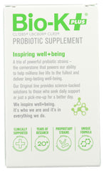 Close-up of Bio-K Plus DailyCare bottle label
