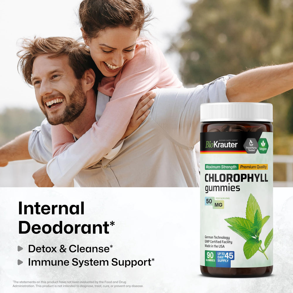 Chlorophyll Gummies apple flavor close-up