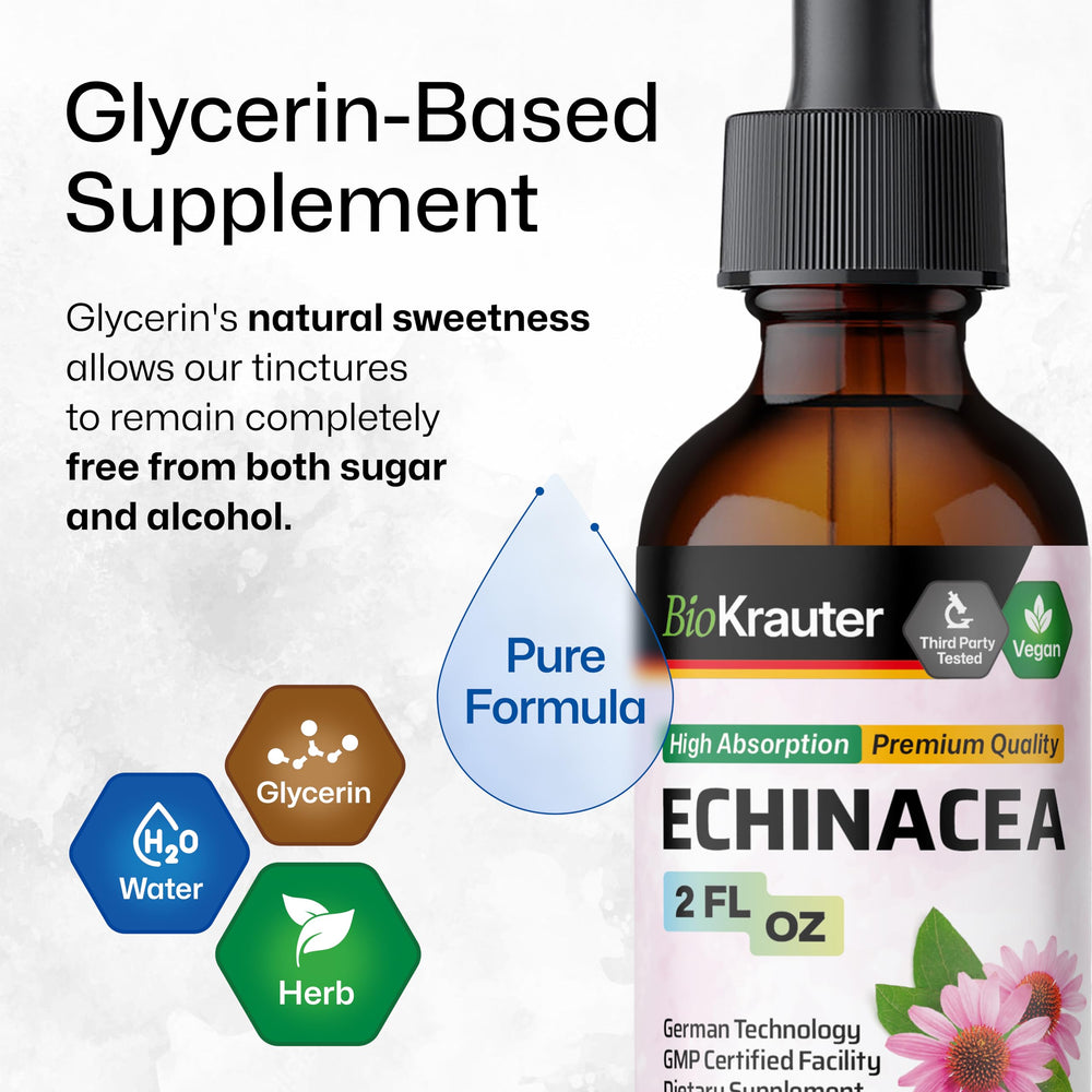 Dosing drops being dispensed from the bottle