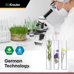 Dosage information on BIO KRAUTER bottle