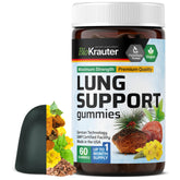 BioKrauter Lung Detox Gummies bottle with 60 vegan chews