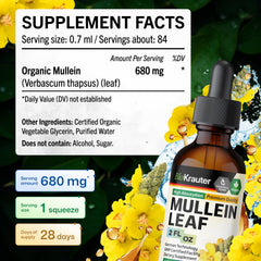 BIO KRAUTER packaging box for Mullein Leaf Extract