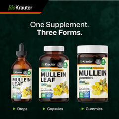 No alcohol label on BIO KRAUTER Mullein Extract