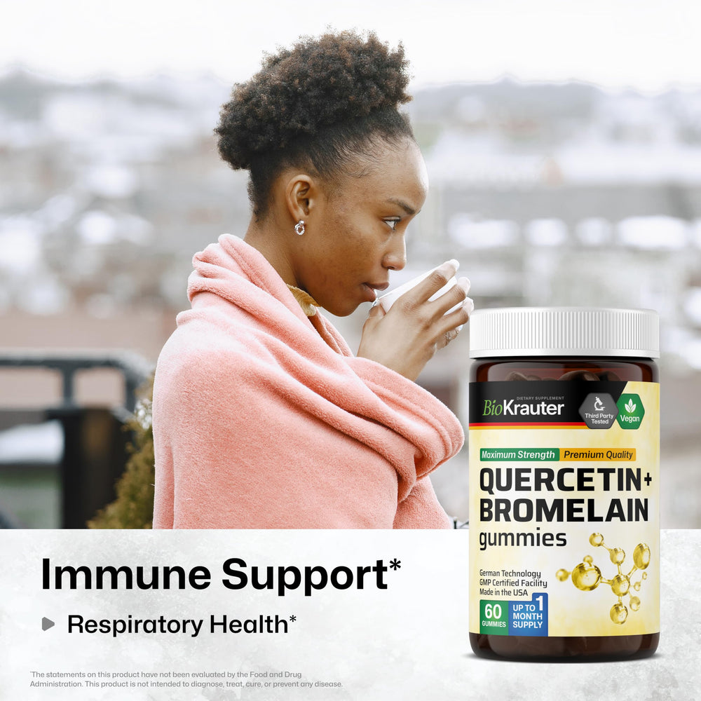 Ingredients panel for BIO KRAUTER Quercetin with Bromelain Gummies