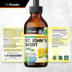 BIO KRAUTER St. John's Wort tincture label and ingredients