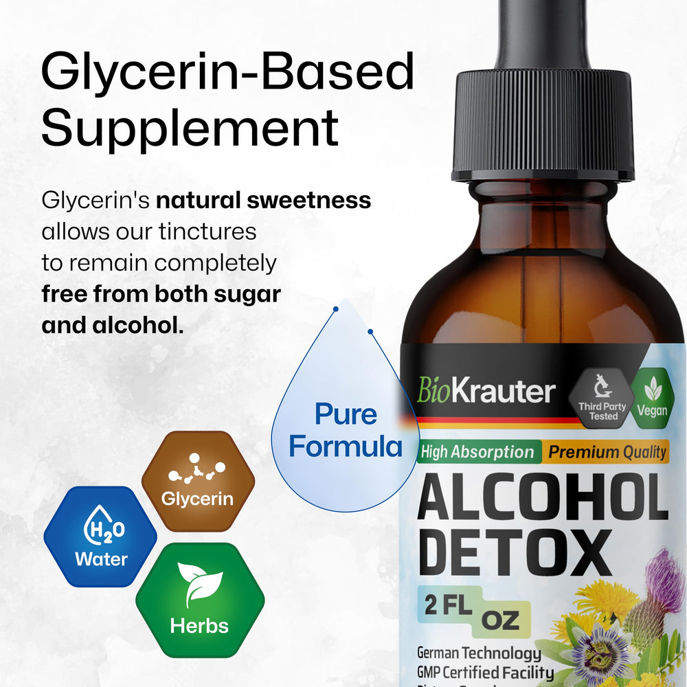 Dropper dispensing liver detox tincture under tongue