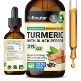 BIO KRAUTER Turmeric Tincture bottle 1200 mg with black pepper extract