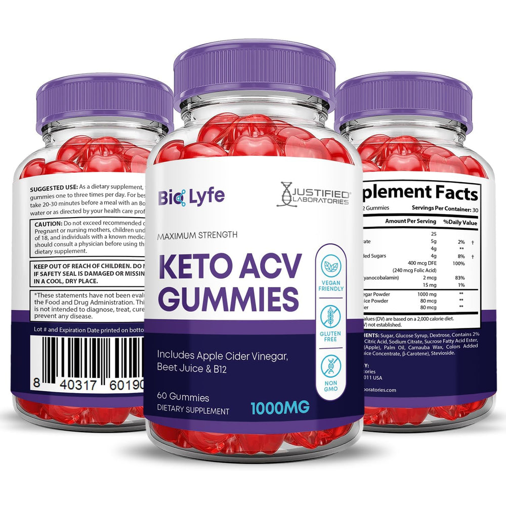GMP-certified facility and vegan non-GMO label for Bio Lyfe Keto ACV Gummies