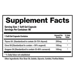 Usage scene showing a person taking BioMatrix Microb-Defend GI repair softgels